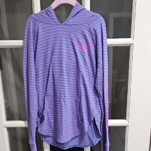 Vineyard Vines Kids Hoodie in Purple and Blue Stripes